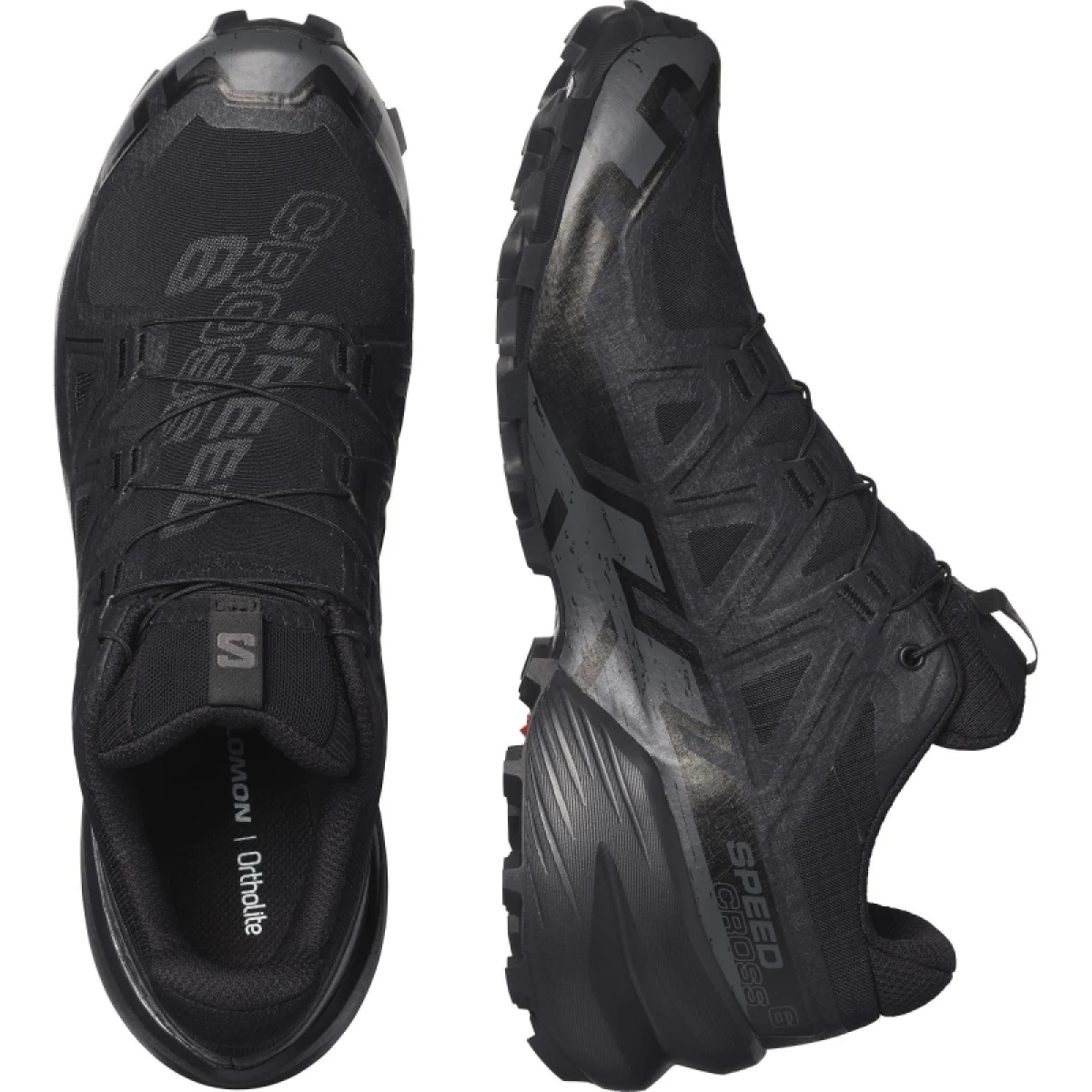 Pánska bežecká trailová obuv SALOMON Speedcross 6 GTX M black black phantom · záber 4