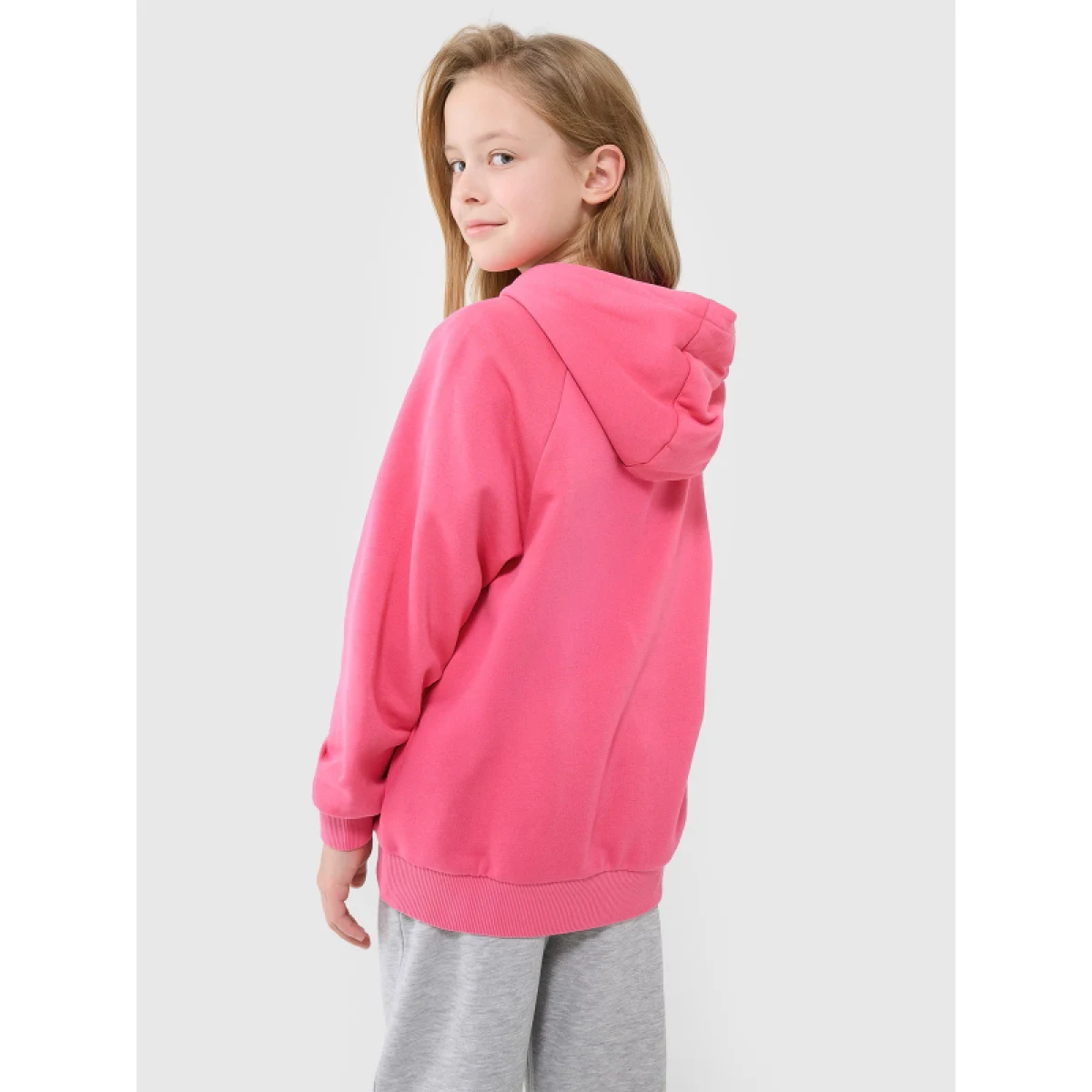 Dievčenská mikina s kapucňou 4F JUNIOR SWEATSHIRT F1478-54S-PINK · záber 4