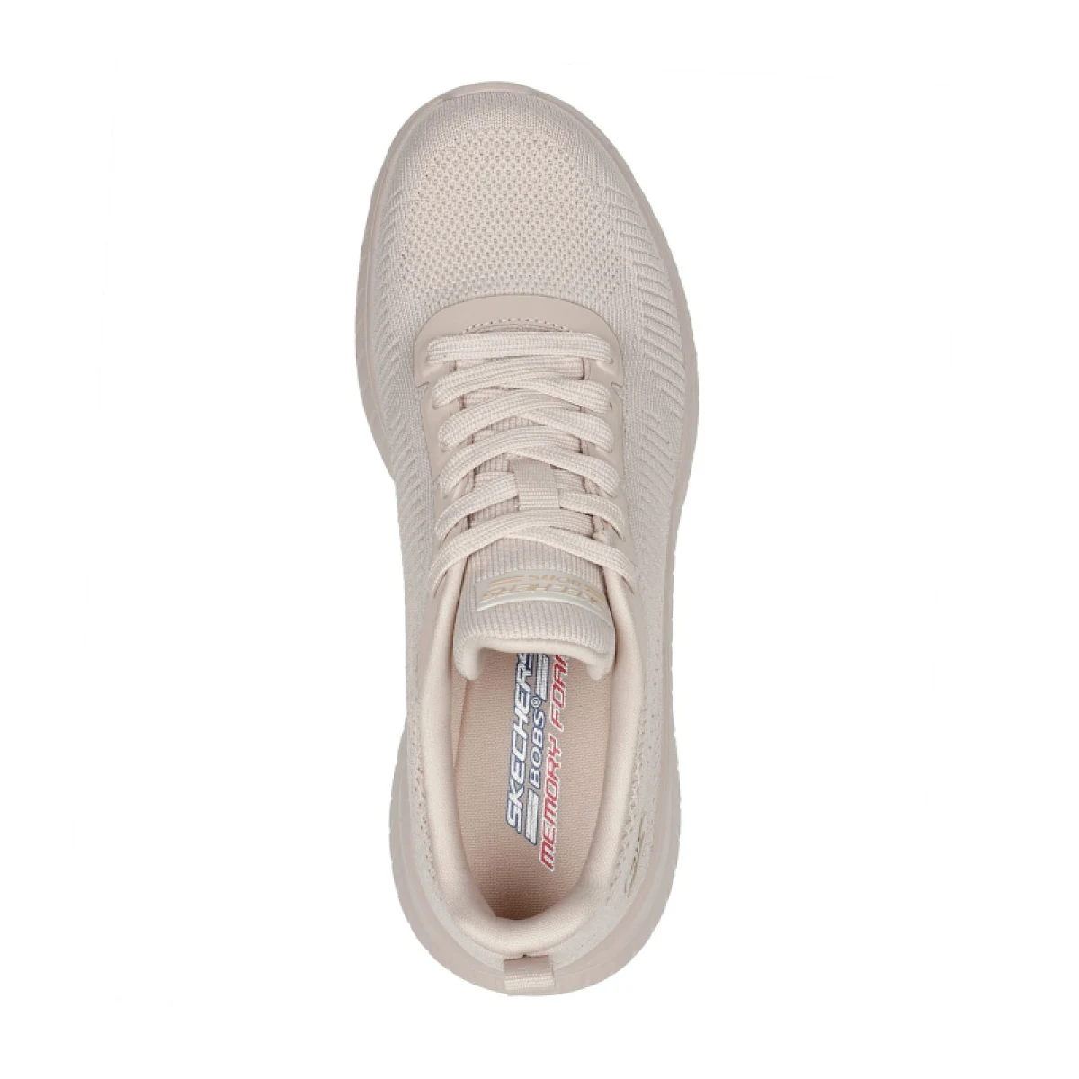Dámska rekreačná obuv SKECHERS Bobs Sport Squad Chaos Face Off W nude natural · záber 4