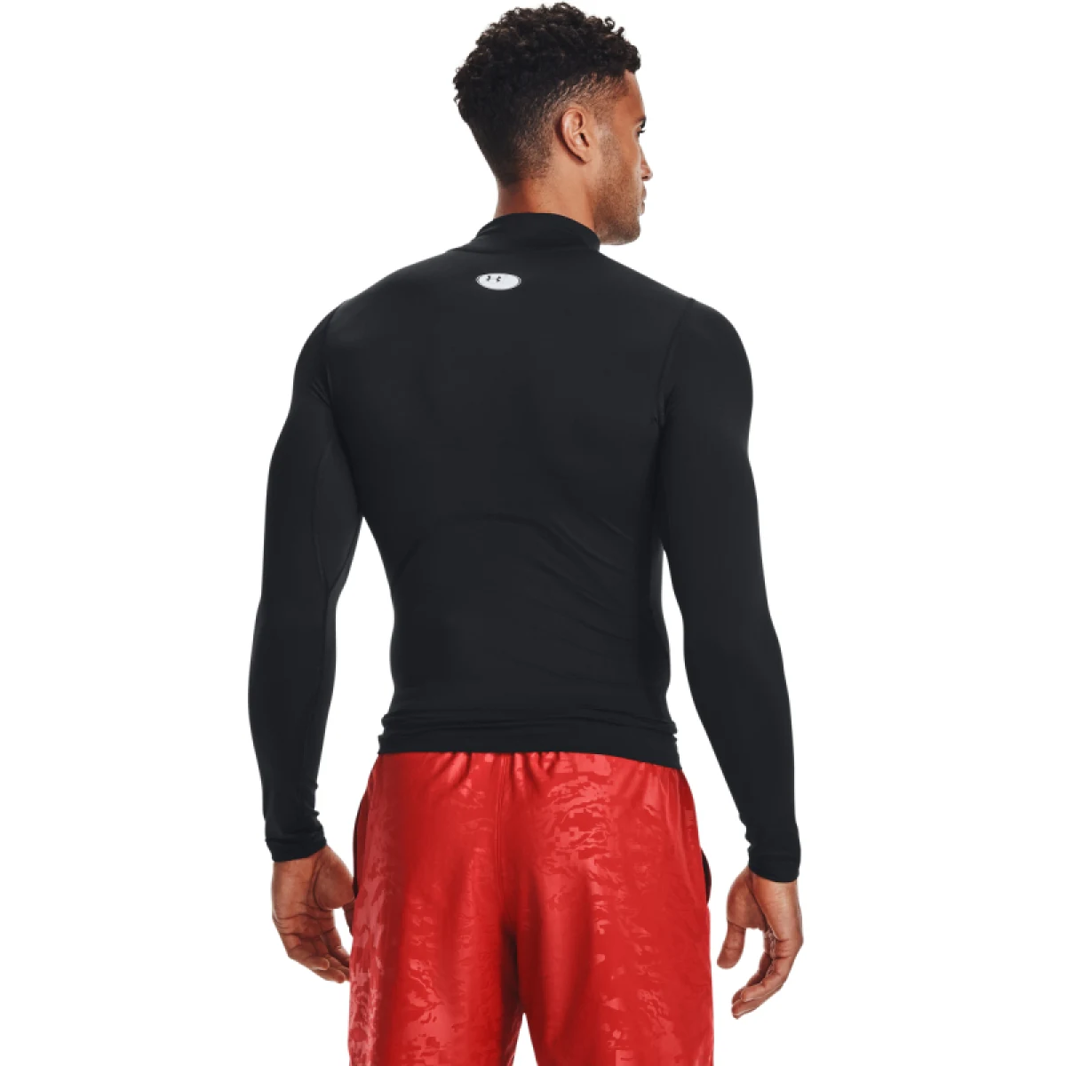 Pánske kompresné tričko s dlhým rukávom UNDER ARMOUR UA HG Armour Comp Mock LS-BLK · záber 3