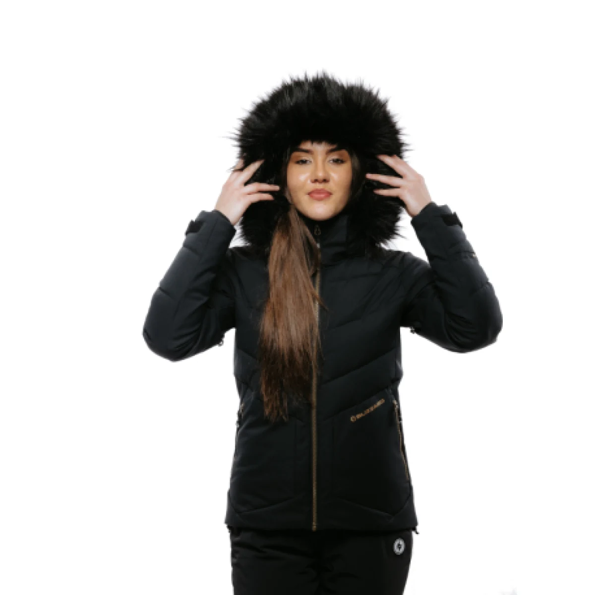 Dámska lyžiarska bunda s kapucňou BLIZZARD W2W Ski Jacket Lavarone, black · záber 1