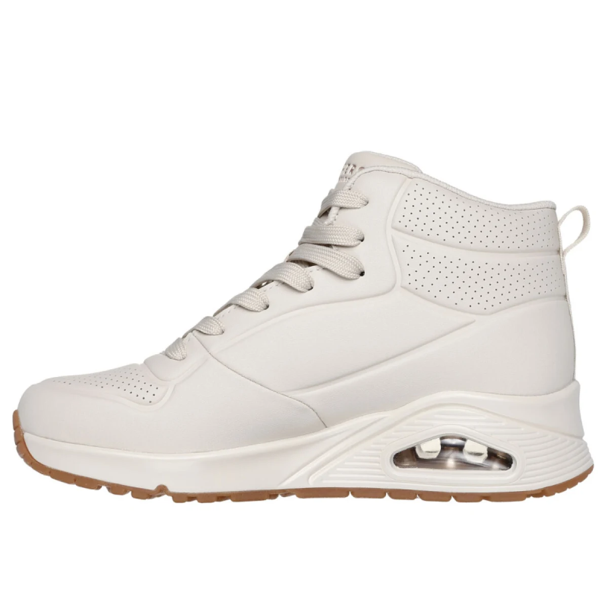 Dámska rekreačná obuv SKECHERS Uno Lace Up High off white · záber 3
