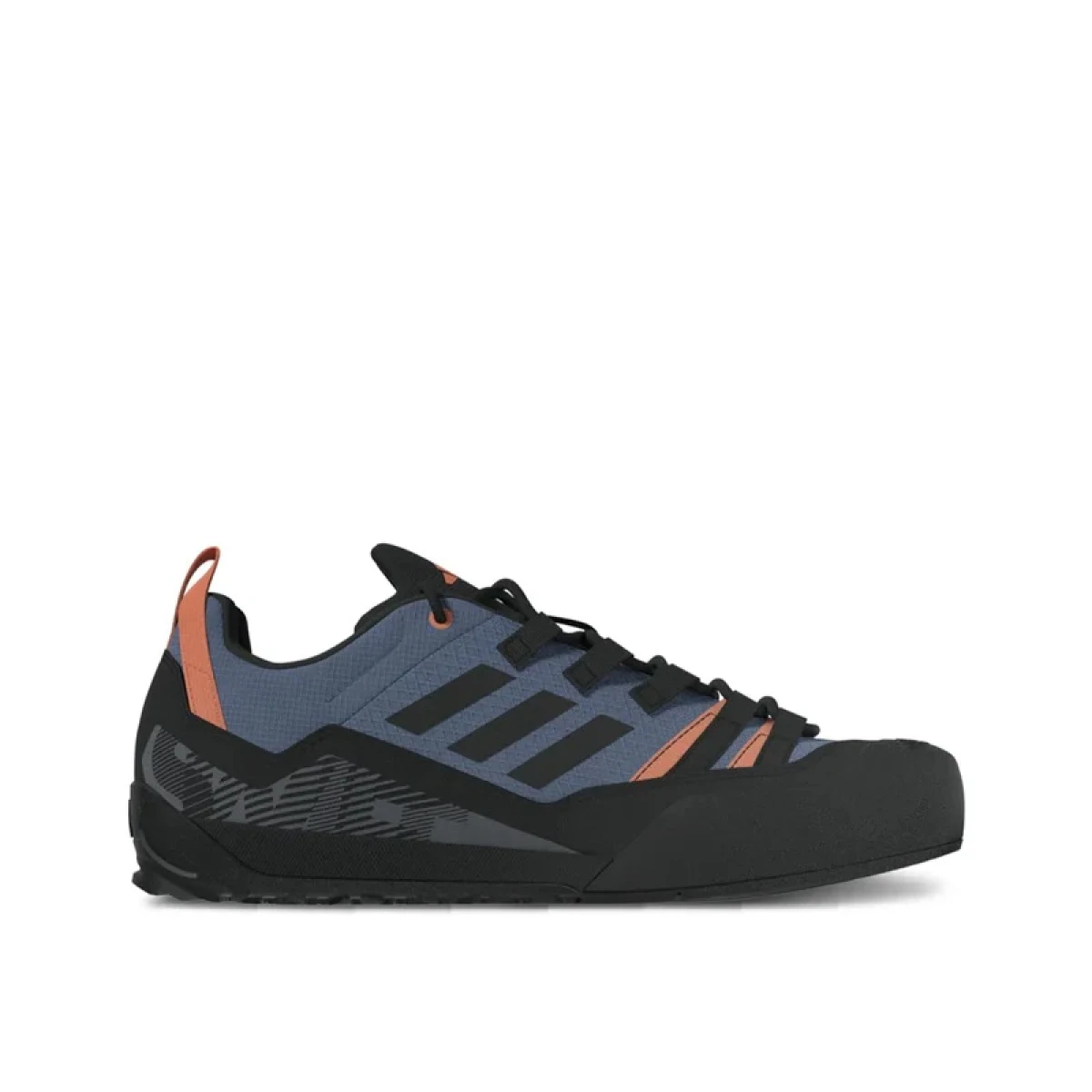 Pánska nízka turistická obuv ADIDAS Terrex Swift Solo 2.0 wonder steel core black impact orange · záber 2