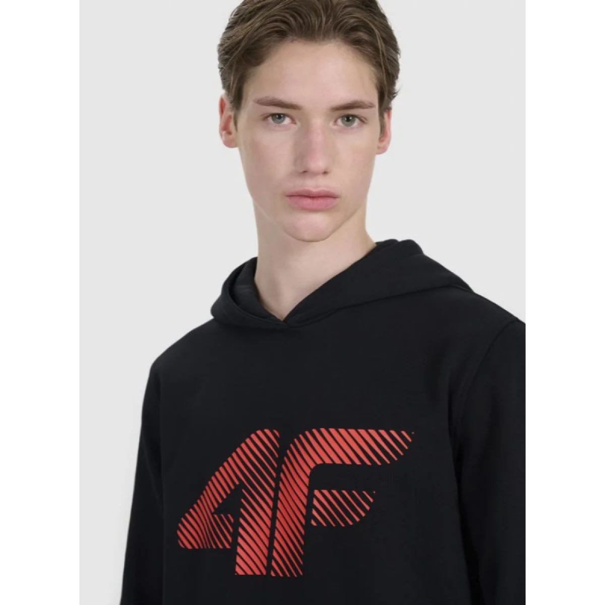 Pánska mikina s kapucňou 4F SWEATSHIRT M1766-020S-DEEP BLACK · záber 2
