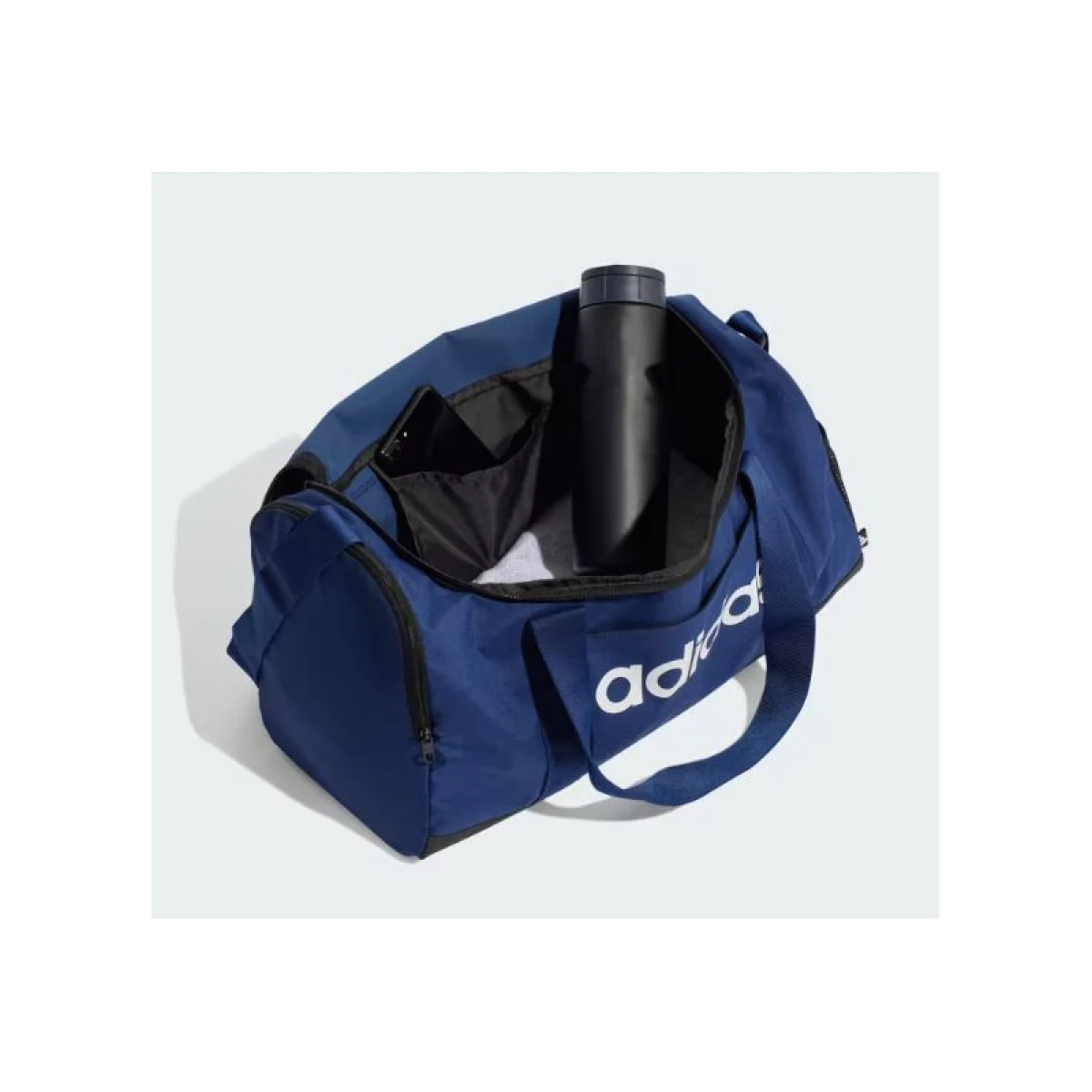 Cestovná taška ADIDAS LINEAR DUFFEL S DKBLUE WHITE · záber 4