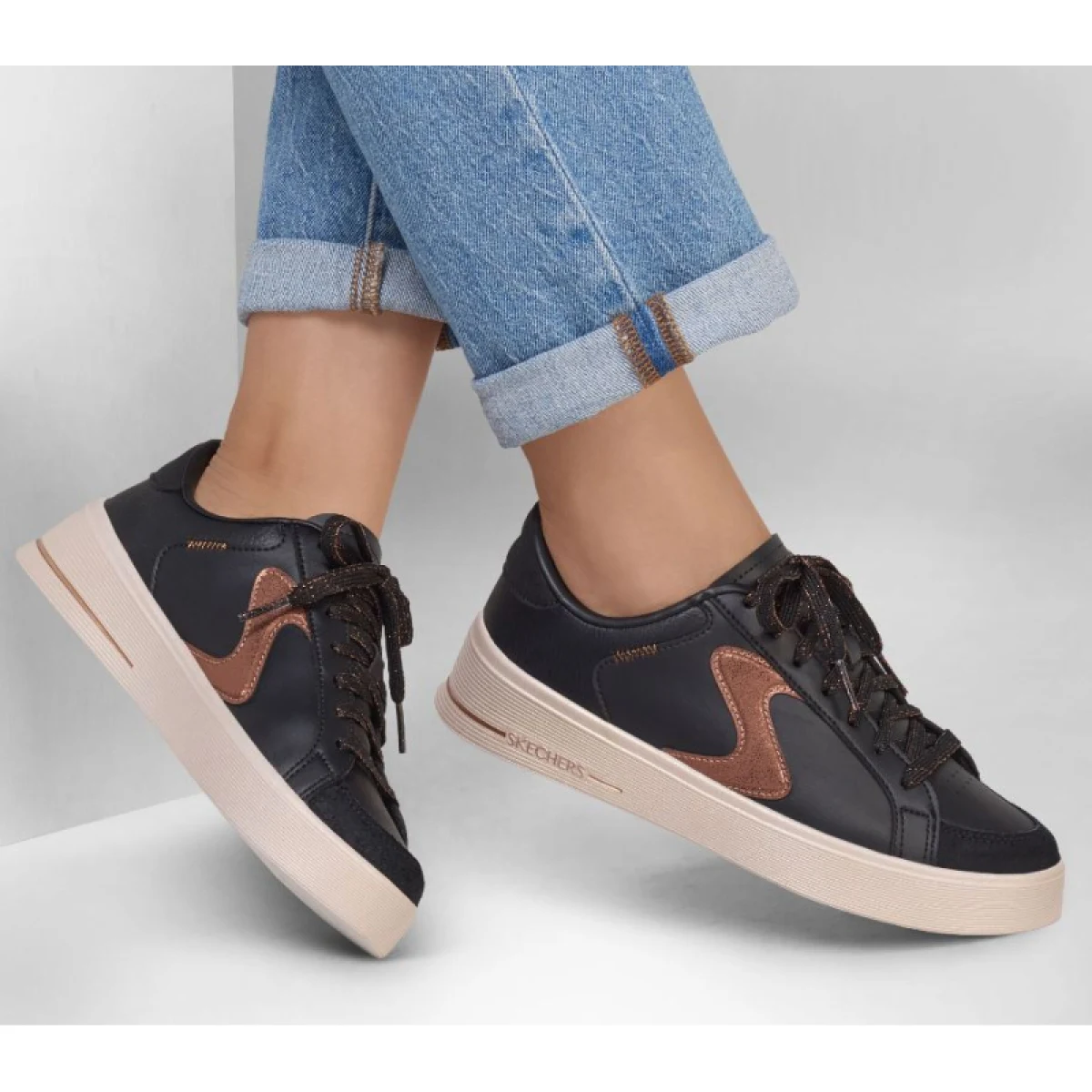 Dámska rekreačná obuv SKECHERS Hiland Quite Chic black brown · záber 5
