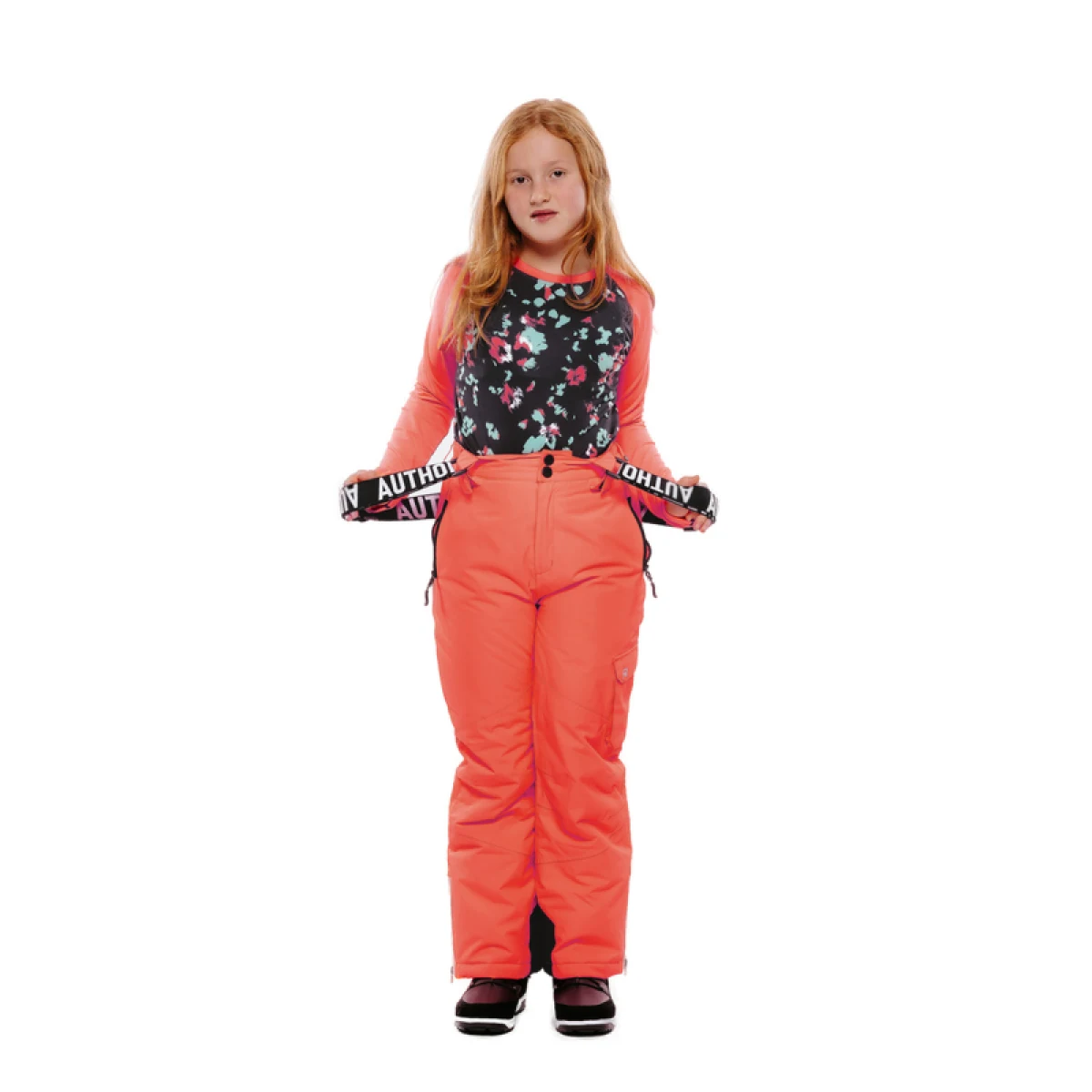 Juniorské lyžiarske nohavice AUTHORITY SP-SNOWTIME pink · záber 2