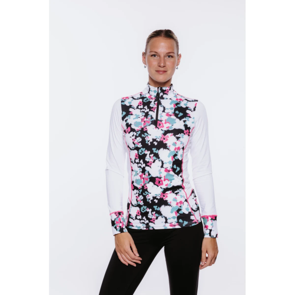 Dámske tričko AUTHORITY DRYZIP III W white print · záber 2
