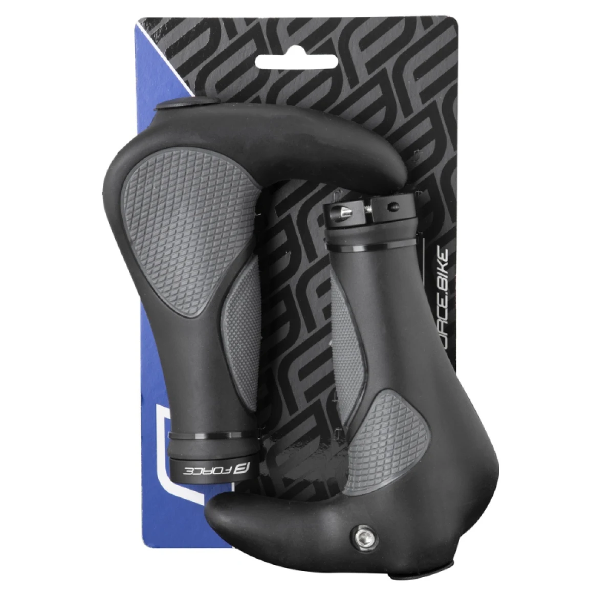 Rohy (bulhorny) na bicykel FORCE F GEL bullhorn 102mm, black-grey · záber 5