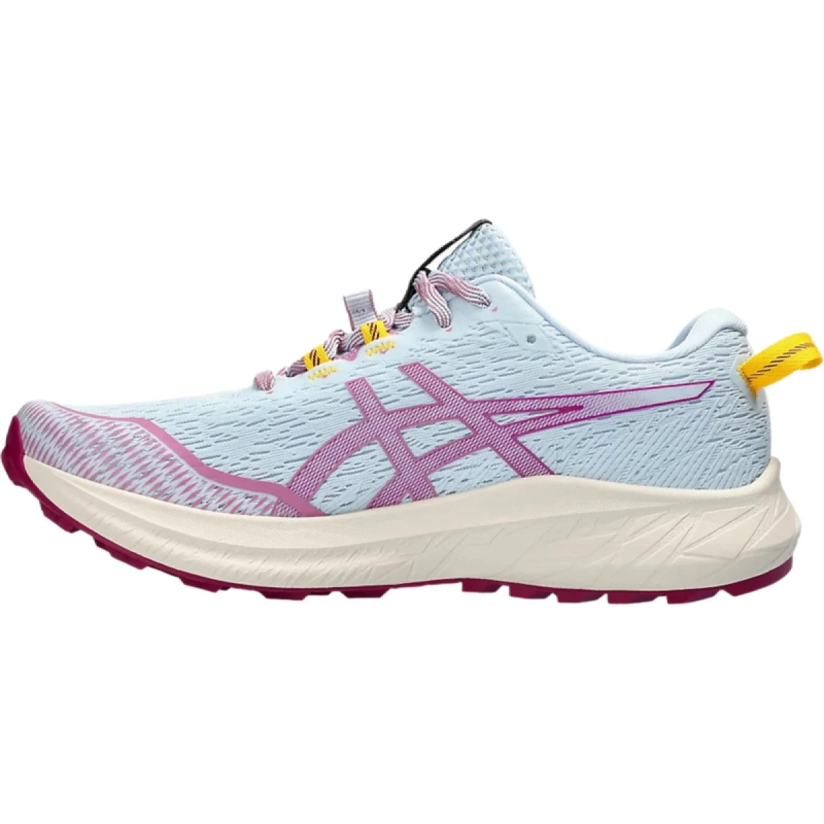 Dámska bežecká trailová obuv ASICS Fuji Lite 4 light blue blackberry · záber 2