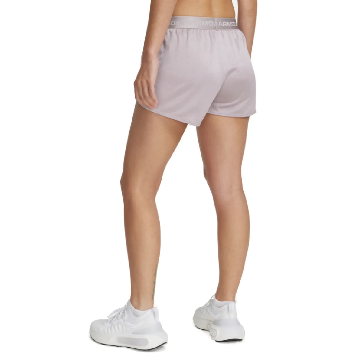 Dámske tréningové kraťasy UNDER ARMOUR Tech Play Up Shine Shorts-GRY · záber 2