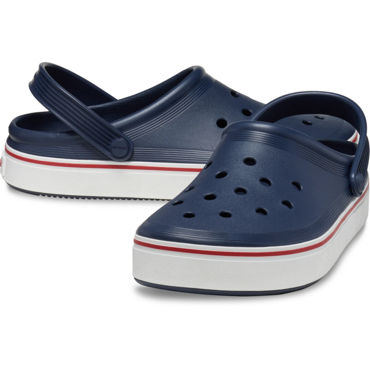 Kroksy (rekreačná obuv) CROCS Crocband Off Court Clog navy · záber 4