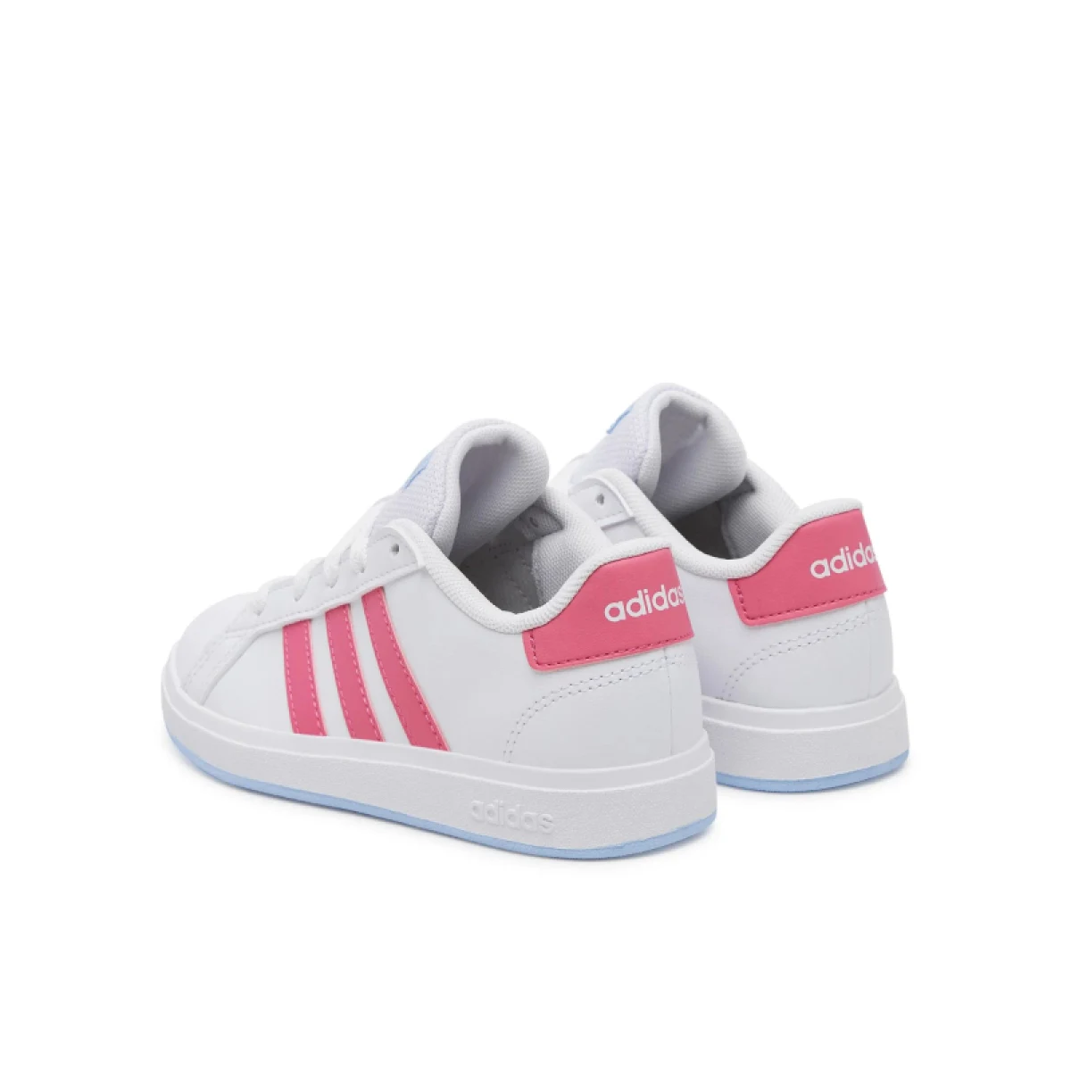 Dievčenská rekreačná obuv ADIDAS Grand Court 2.0 Jr cloud white pulse magenta glow blue · záber 4