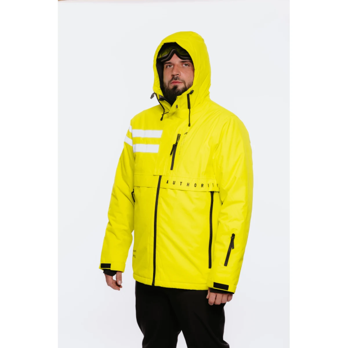 Pánska lyžiarska bunda AUTHORITY SJ-ATENTION neon green · záber 4