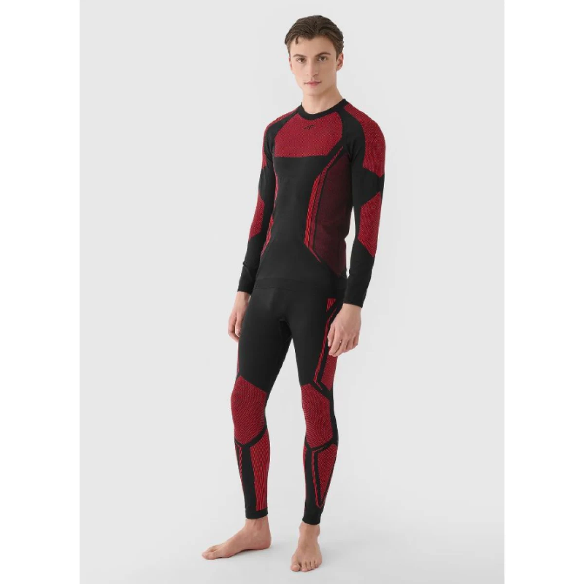 Pánske termo nohavice 4F SEAMLESS UNDERWEAR-WAW24USEAM166-62S-RED · záber 2