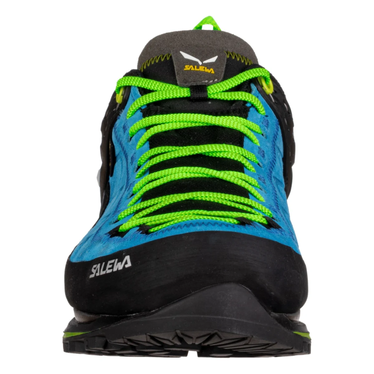 Pánska nízka turistická obuv SALEWA Mountain Trainer 2 GTX M blue danube fluo green · záber 2