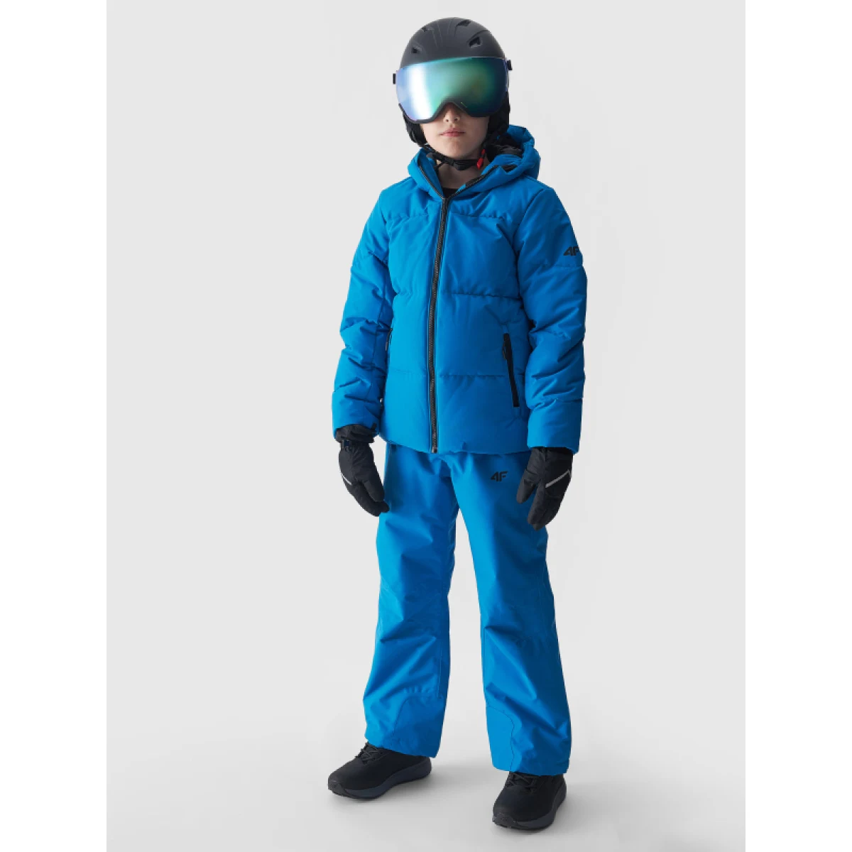 Chlapčenská lyžiarska bunda 4F JUNIOR TECHNICAL JACKET-JWAW24TTJAM534-33S-BLUE · záber 3