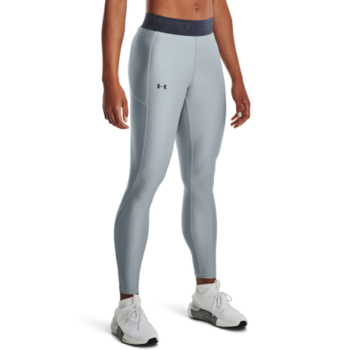 Dámske legíny UNDER ARMOUR Armour Branded WB Leg-BLU-GHL · záber 1