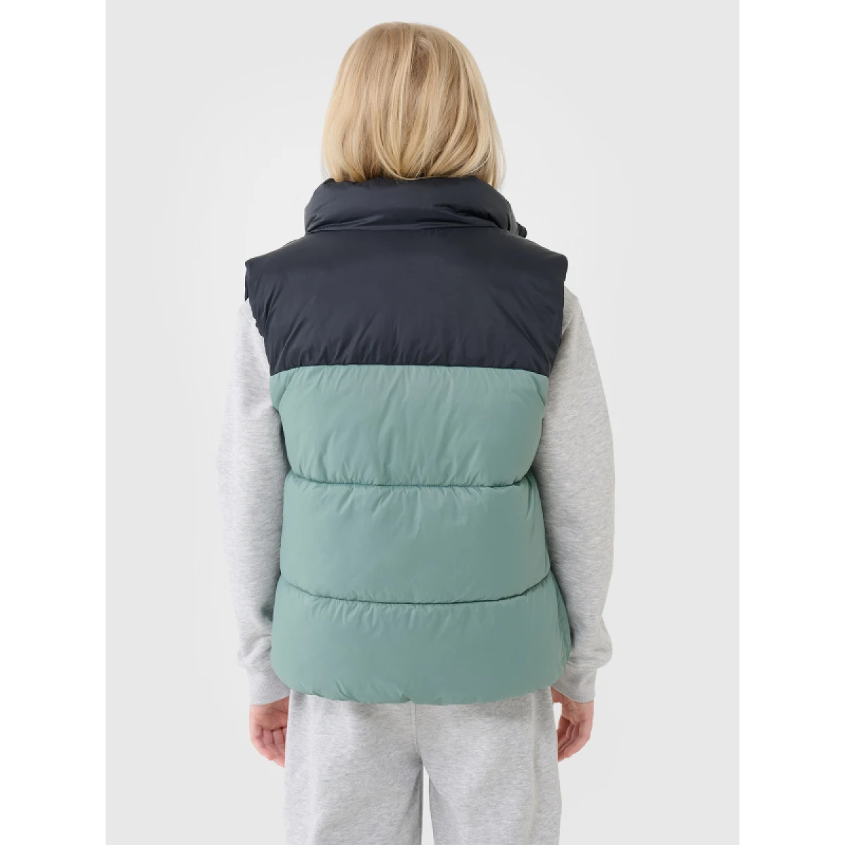 Chlapčenská vesta 4F JUNIOR VEST JACKET-JWSS25TVJAM208-41S-GREEN · záber 4
