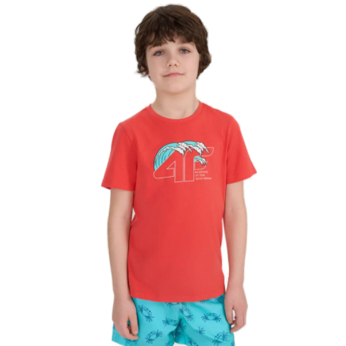 Chlapčenské tričko s krátkym rukávom 4F JUNIOR TSHIRT M1917-63S-CORAL · záber 1