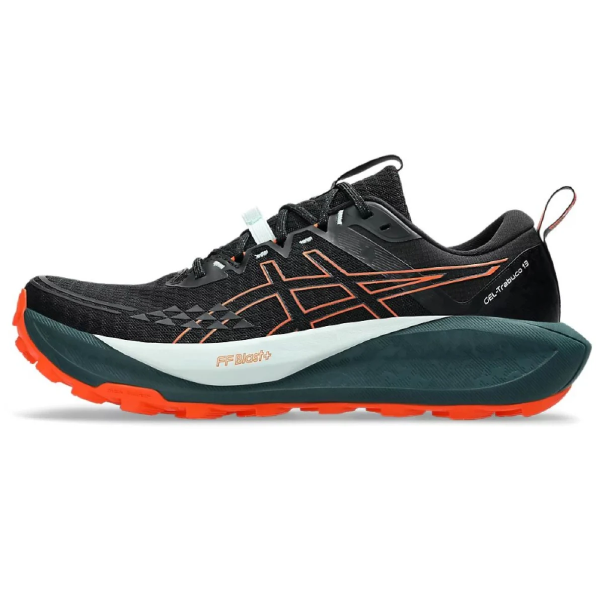 Pánska bežecká trailová obuv ASICS Gel Trabuco 13 M black nova orange · záber 2