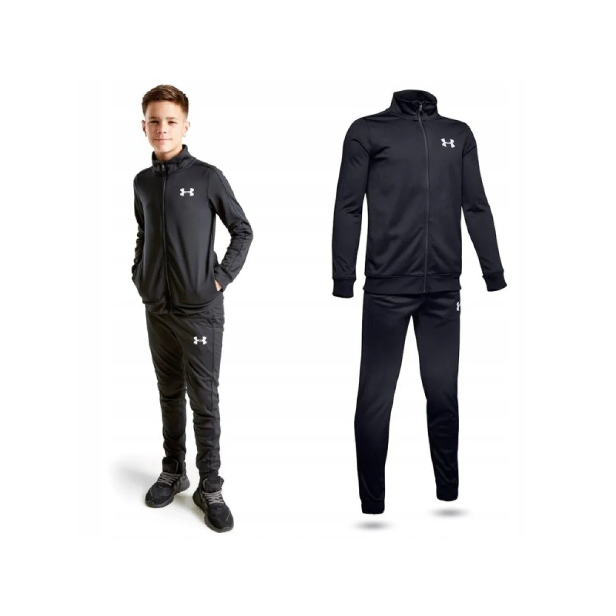 Chlapčenská tepláková súprava UNDER ARMOUR UA Knit Track Suit-BLK · záber 4