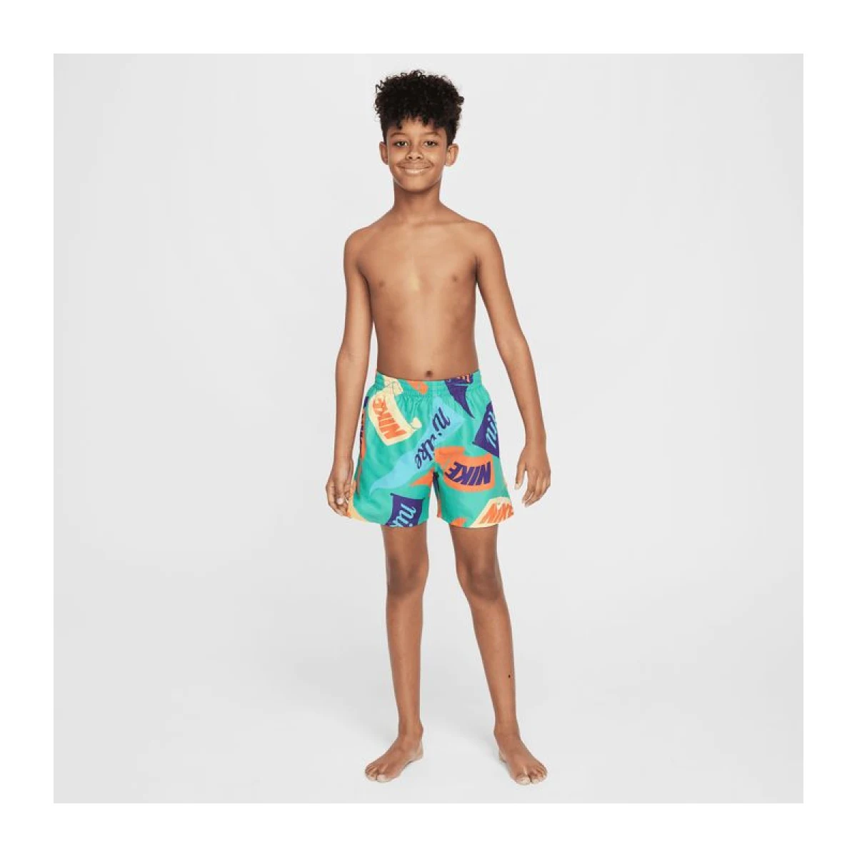 Chlapčenské plavky NIKE SWIM TOSSED FLAGS 4 inch STADIUM GR-STADIUM GREEN · záber 3