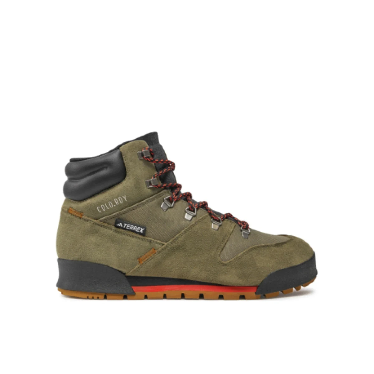 Pánska vysoká turistická obuv ADIDAS Terrex Snowpitch C.Rdy olive strata bronze strata orange · záber 1