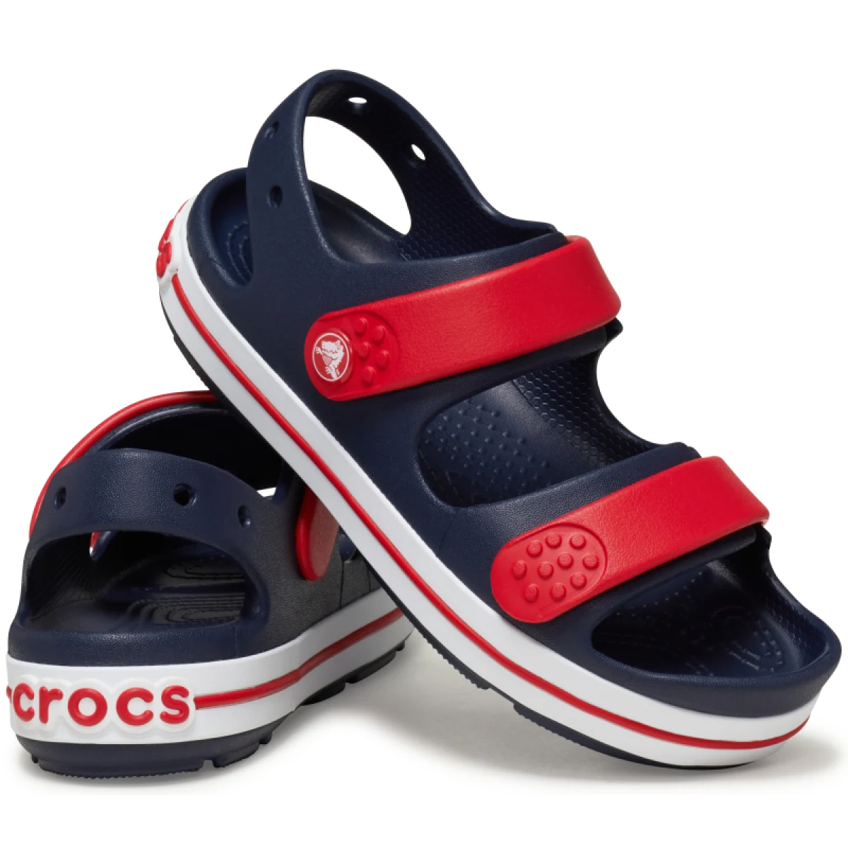 Chlapčenské sandále CROCS Crocband Cruiser Sandal K navy varsity red · záber 5