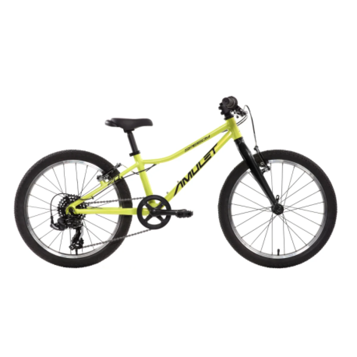 Detský horský bicykel AMULET 20 Speedy SMU, fluo yellow black · záber 1