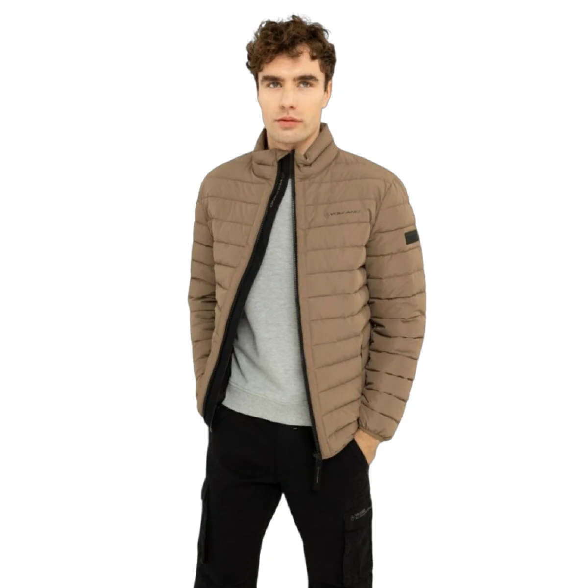 Pánska bunda VOLCANO J-BENZ-102-BEIGE · záber 3