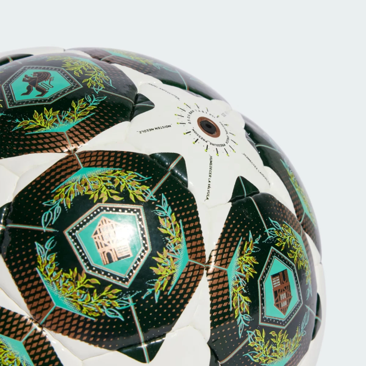 Futbalová halová lopta ADIDAS UCL PRO SAL WHITE SHAGRN SSLIME · záber 4