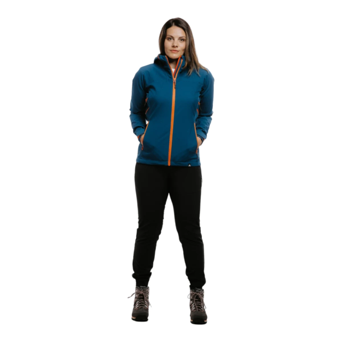 Dámska turistická softshellová bunda NORTHFINDER PATTY-526-inkblue · záber 3