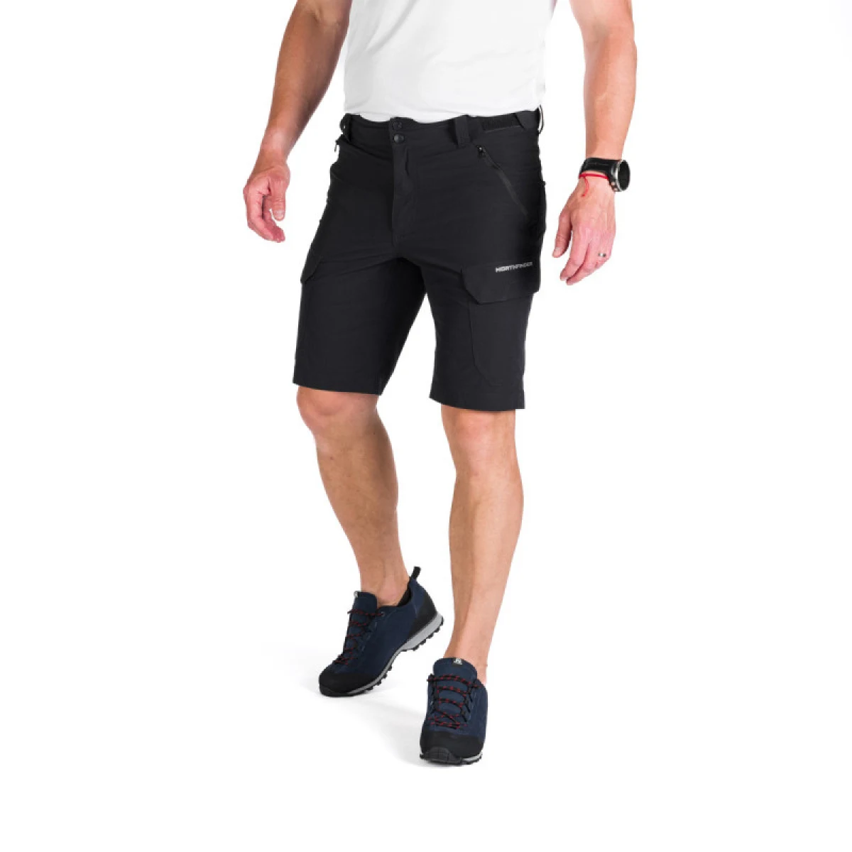 Pánske turistické kraťasy NORTHFINDER RUSTY-269-black · záber 2