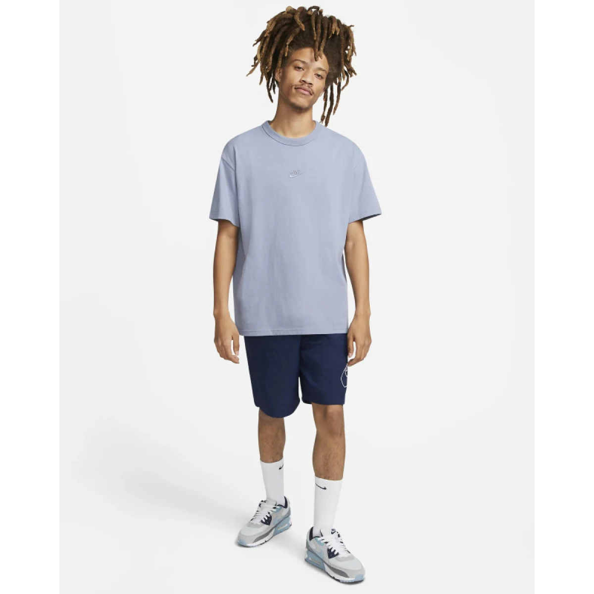 Pánske kraťasy NIKE M NK CLUB ALUMNI HBR WVN SHORT-410-Blue · záber 5
