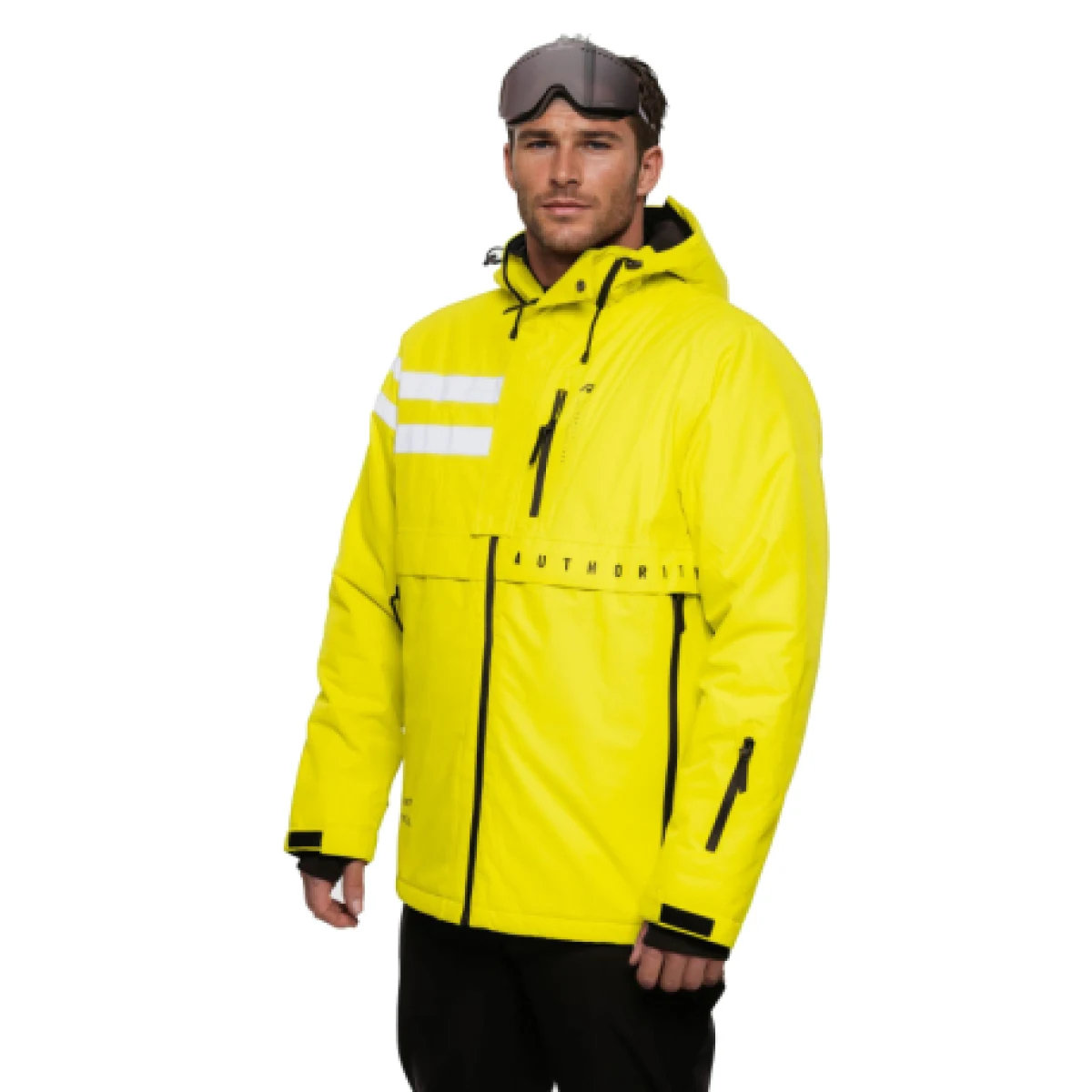 Pánska lyžiarska bunda AUTHORITY SJ-ATENTION neon green · záber 1