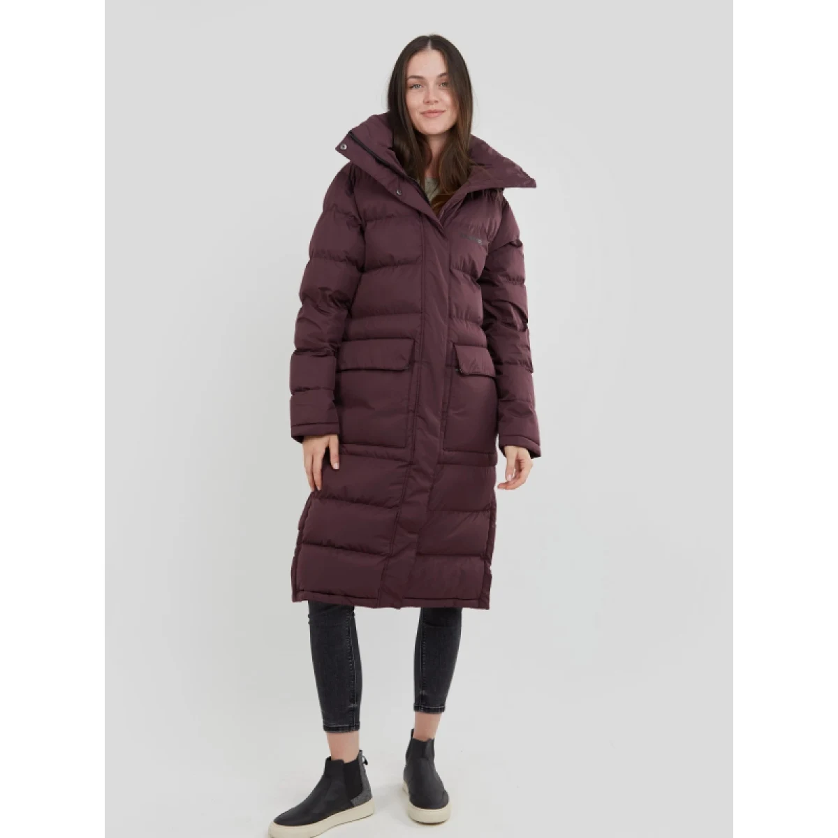 Dámska bunda FUNDANGO Sabina Padded Jacket-398-aubergine · záber 2