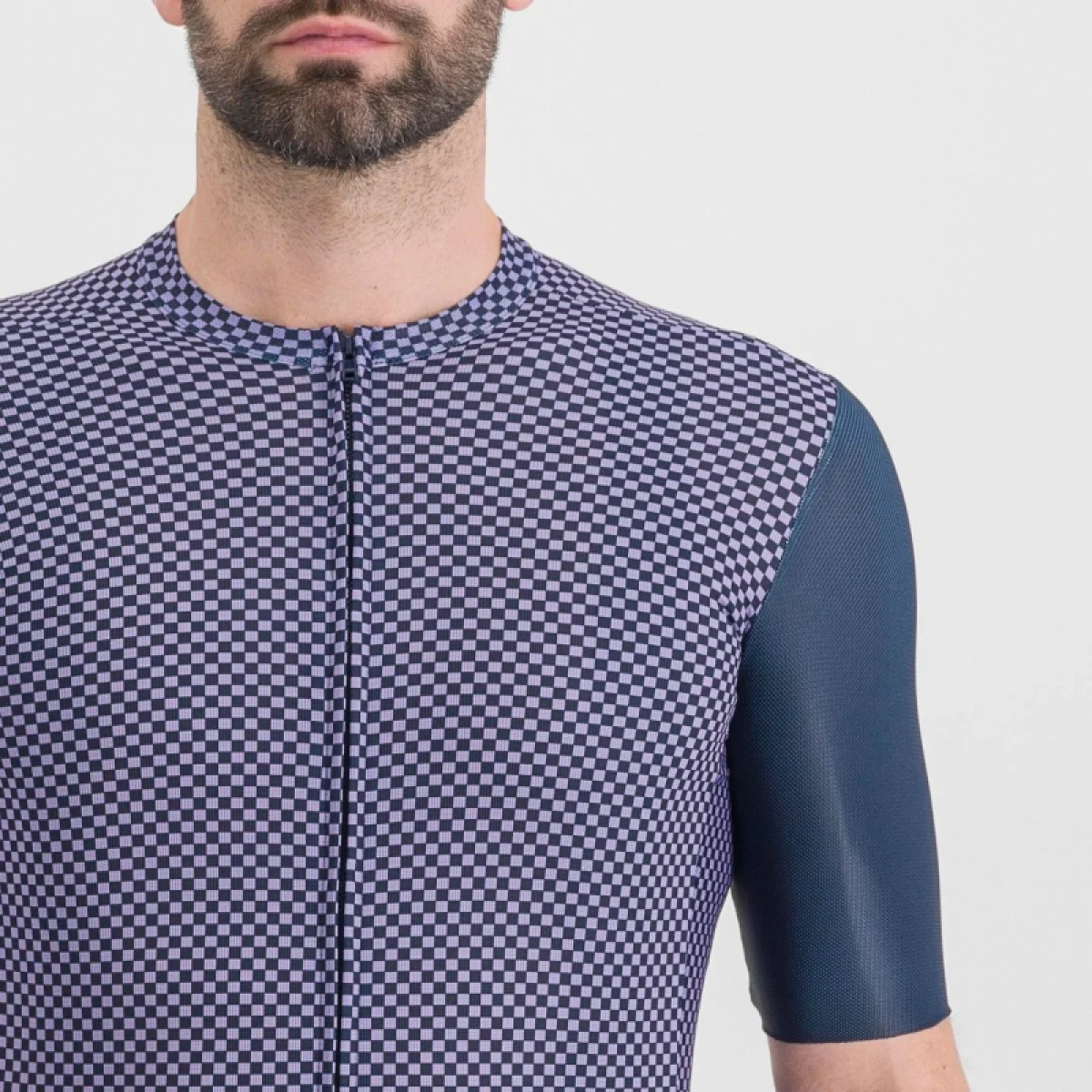 Pánsky cyklistický dres s krátkym rukávom SPORTFUL Checkmate jersey, galaxy blue chalck violet · záber 5