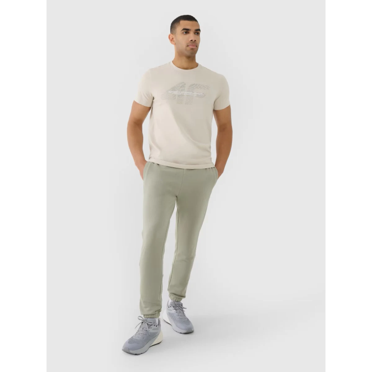 Pánske tričko s krátkym rukávom 4F TSHIRT M2004-12S-CREME · záber 5