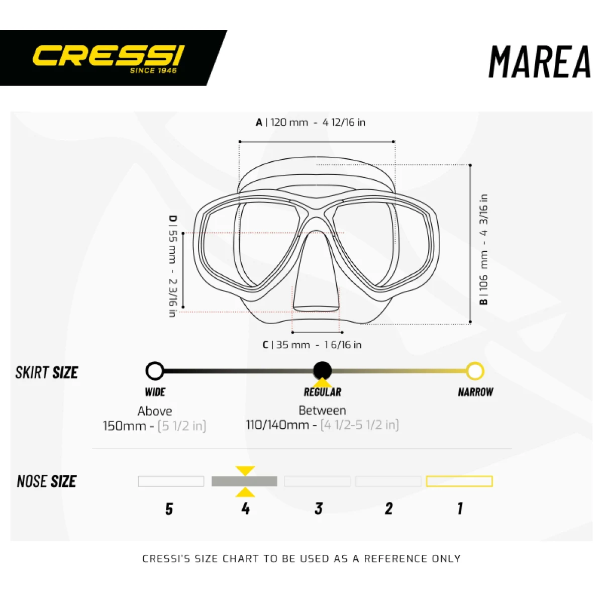 Potápačská maska CRESSI MAREA MASK SIL CLEAR BLUE · záber 4