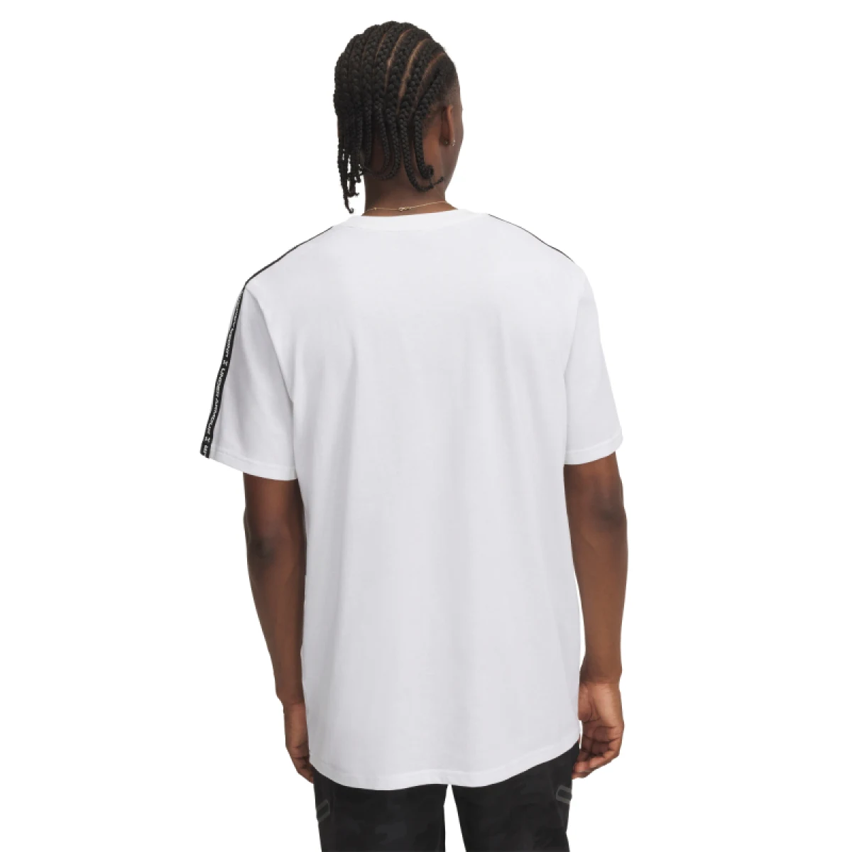 Pánske tričko s krátkym rukávom UNDER ARMOUR UA Icon HWT Tee Taping-WHT · záber 3