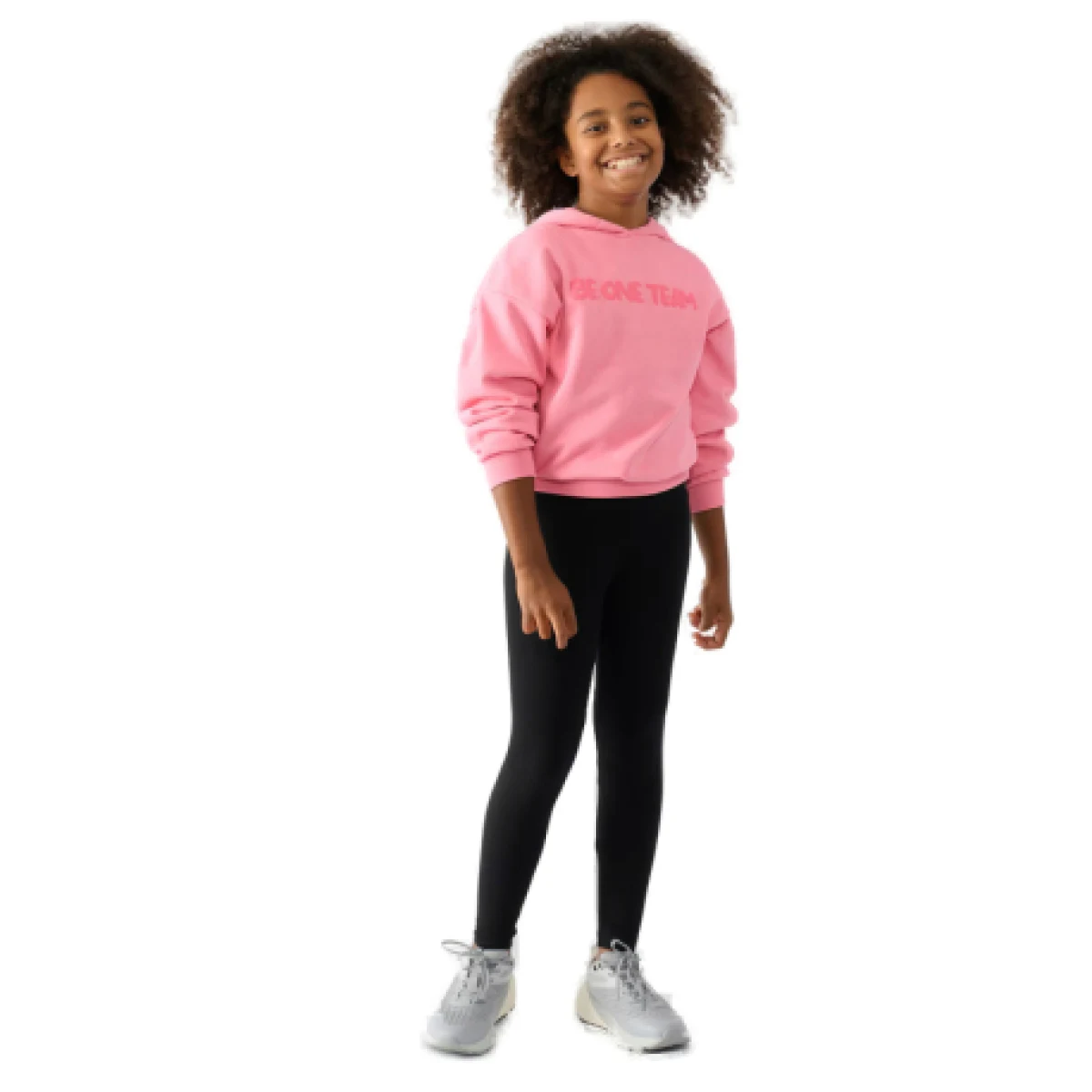 Dievčenské legíny 4F JUNIOR TIGHTS-JWMM00TTIGF178-20S-DEEP BLACK · záber 1