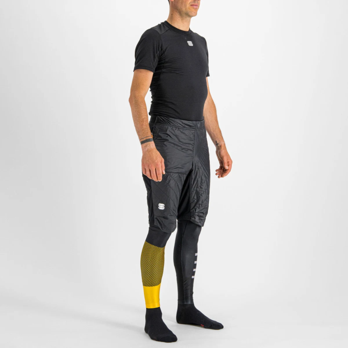 Pánske zateplené bežecké kraťasy SPORTFUL Rythmo over short, black · záber 4