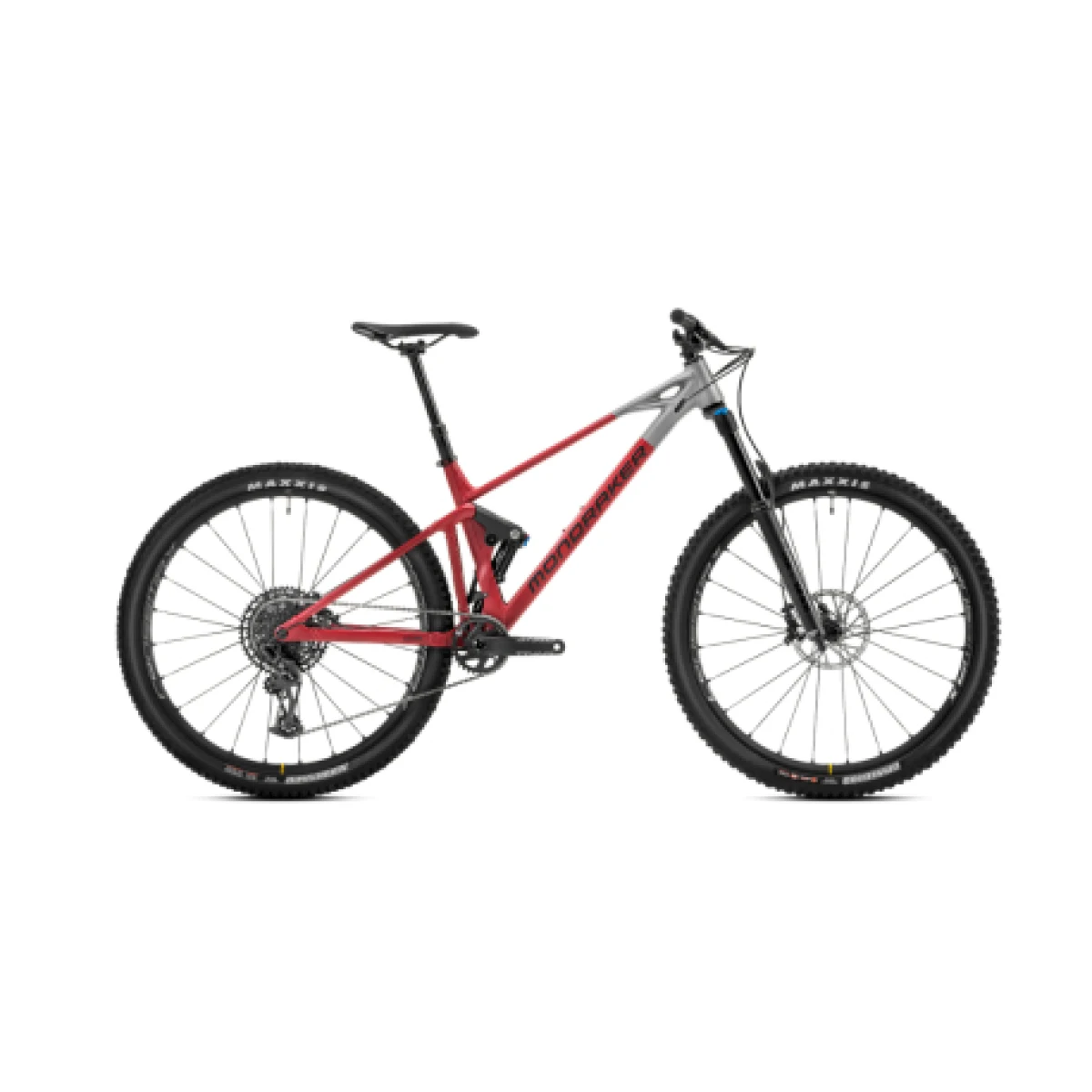 Horský bicykel MONDRAKER Raze R, cherry red nimbus grey · záber 1