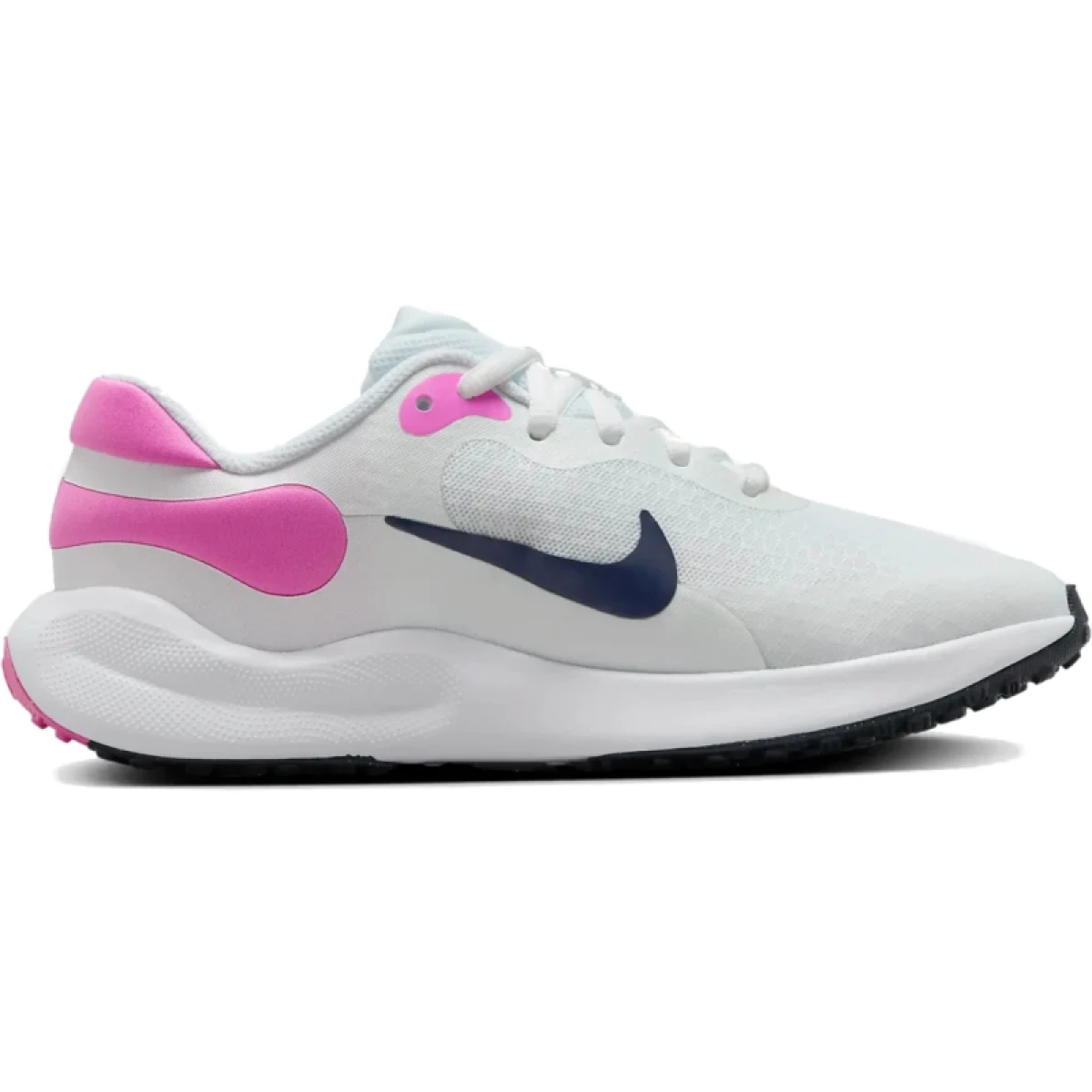 Dievčenská športová obuv (tréningová) NIKE Revolution 7 white midnight navy playful pink · záber 3