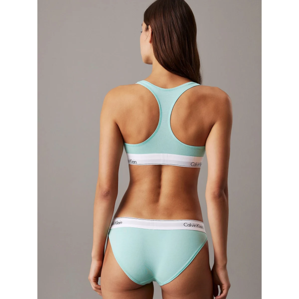 Dámska podprsenka CALVIN KLEIN UNLINED BRALETTE-Beau Blue · záber 3