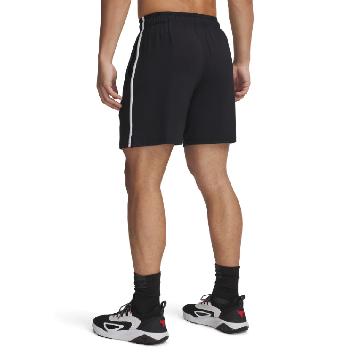 Pánske teplákové kraťasy UNDER ARMOUR PROJECT ROCK Mesh Short-BLK · záber 3