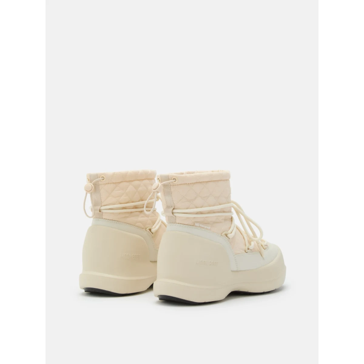 Nízke zimné topánky MOON BOOT MB MEZZALUNA QUILTED MID WP-L002 CREAM · záber 3