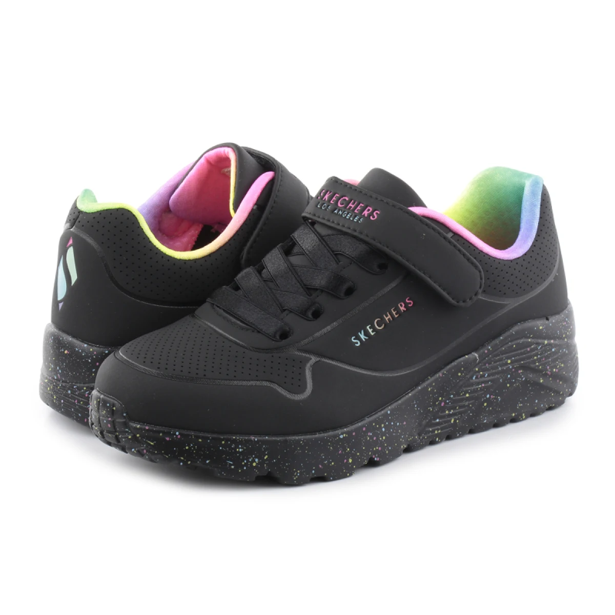 Dievčenská rekreačná obuv SKECHERS Uno Lite Rainbow Specks K black multi rainbow · záber 4