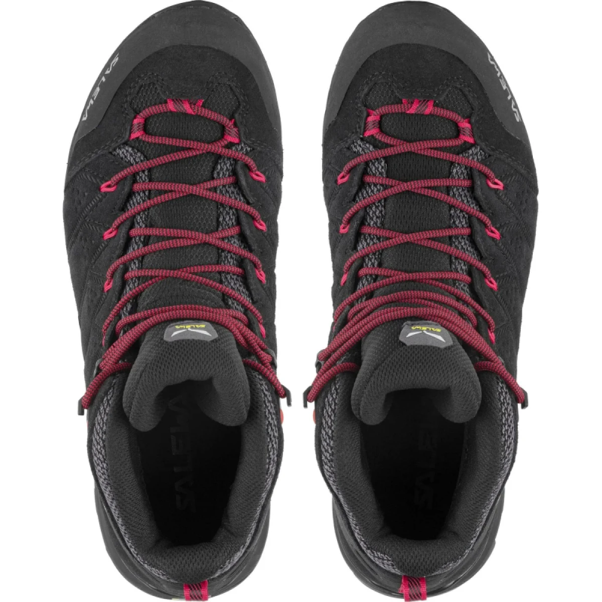 Dámska členková turistická obuv SALEWA Alp Mate Mid PTX W black out virtual pink · záber 4